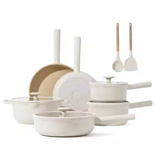 12 Pcs Ceramic Cookware Sets