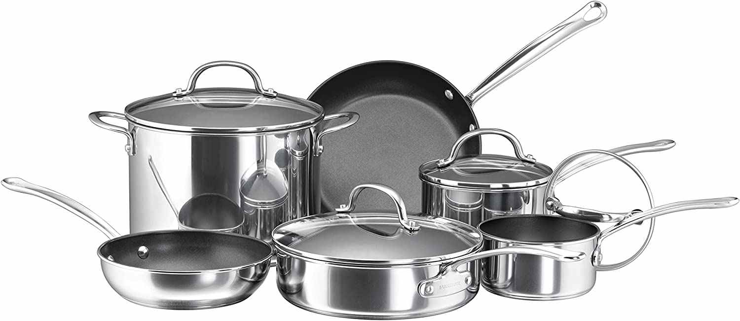 Farberware stainless steel nonstick cookware set