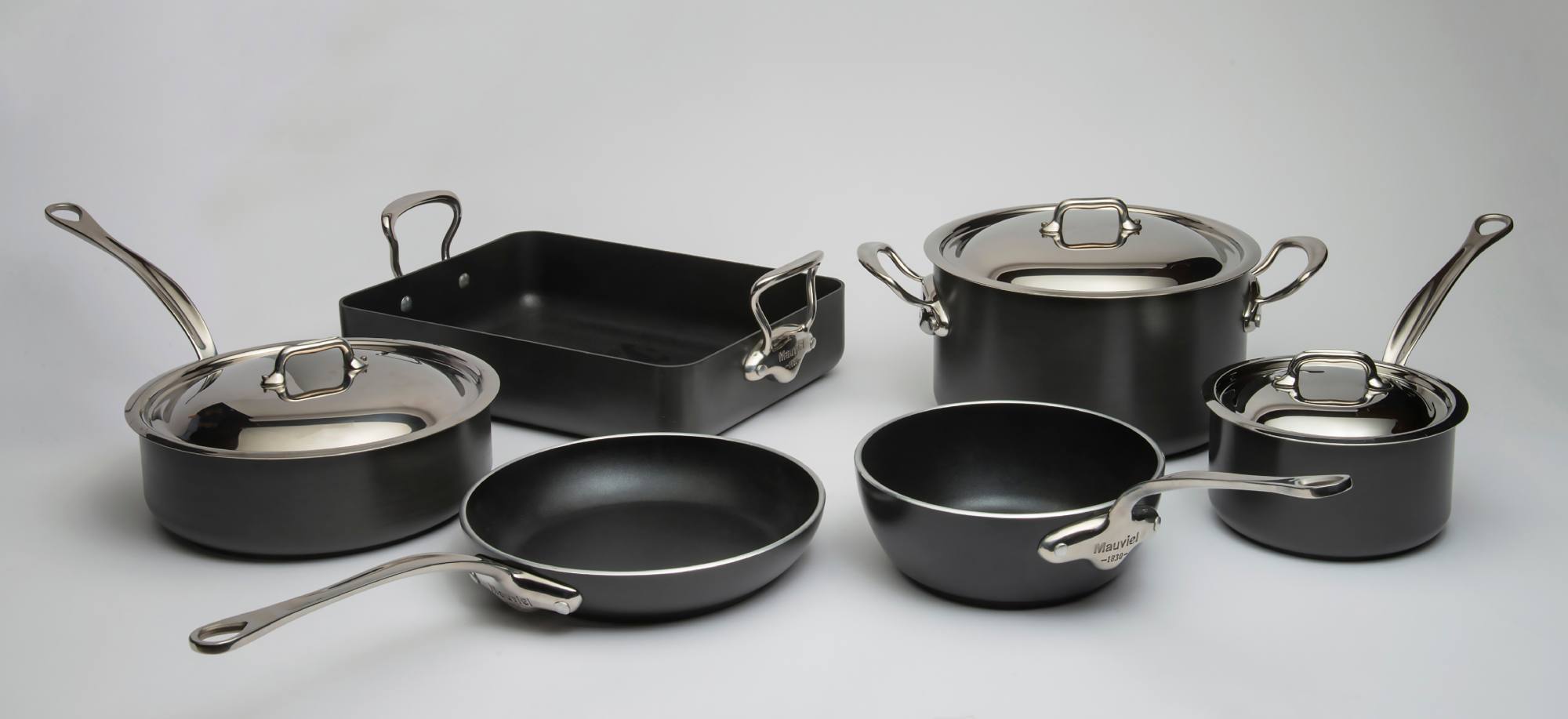 Mauviel M'Stone Anodized Nonstick Skillets