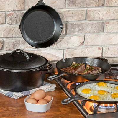 Seasoned Cast Iron 5 Piece Set