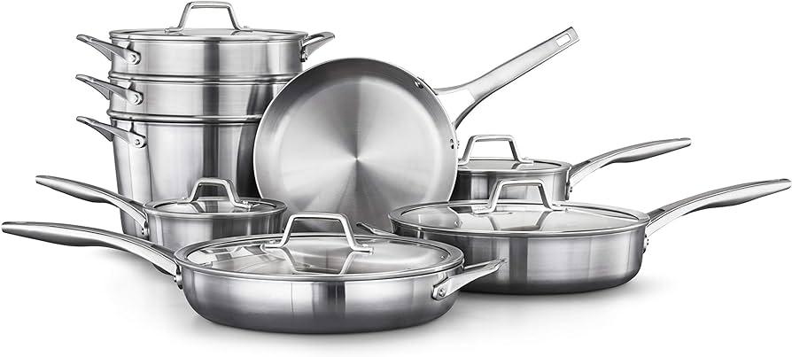 Calphalon Tri Ply Stainless Steel 13 Piece Set