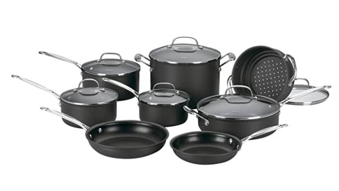 Cuisinart Hard Anodized 66-14N Chef’s Classic Nonstick 14-Piece Cookware Set