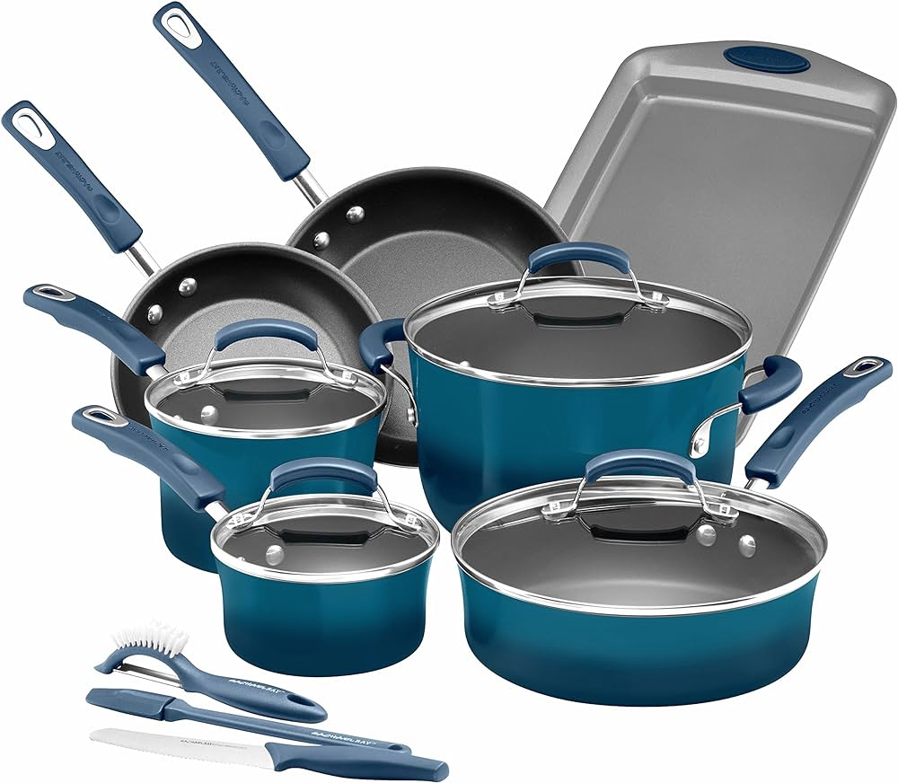 Rachael Ray Hard Anodized Nonstick 14-Piece Cookware Set