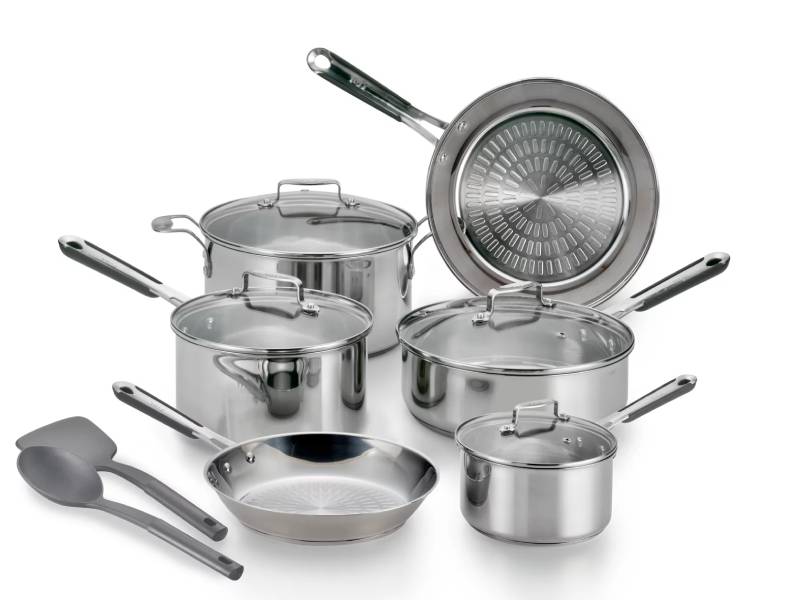 T-fal Ultimate Stainless Steel Copper-Bottom Cookware Set